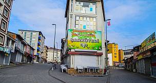 Kısıtlamada fotolara yansıyan Ağrı'nın sokakları