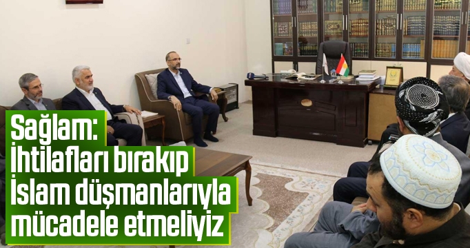 Sağlam: İhtilafları bırakıp İslam düşmanlarıyla mücadele etmeliyiz