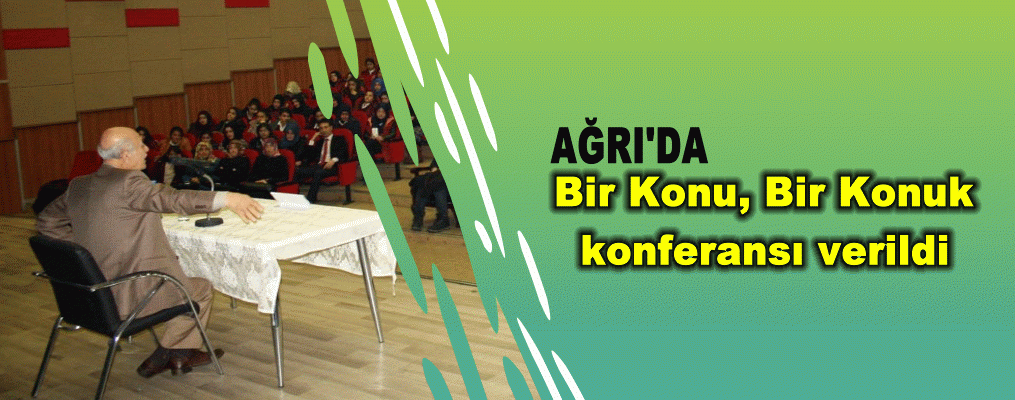 Ağrı’da 'Her Ay Bir Konu, Bir Konuk' programı