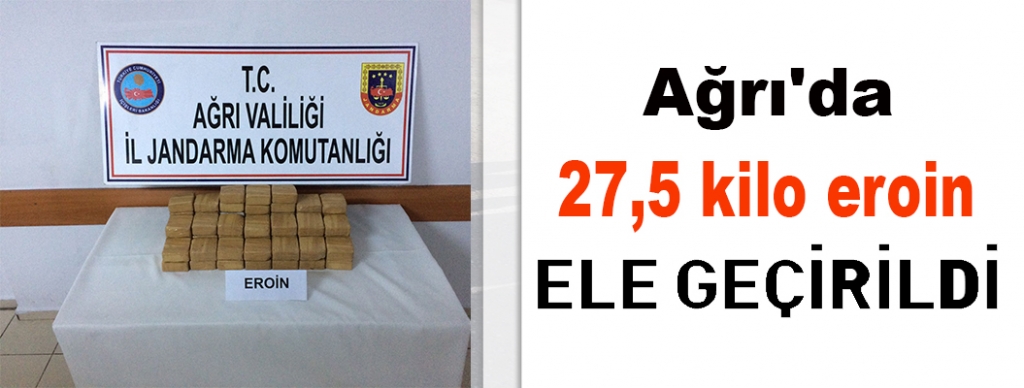 Ağrı'da uyuşturucu operasyonu