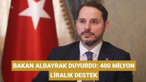 400 milyon liralık destek