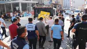 Van'da kaldırım işgali denetimi yapıldı 