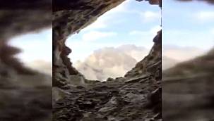 Şemdinli'de PKK'nin kullandığı bir mağara tespit edildi