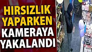Ağrı'da girdiği marketten hırsızlık yaptı kameralara yakalandı