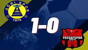 Ağrı Spor maçı galibiyetle kapattı