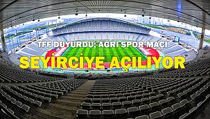 Ağrı Spor maçı seyircili olacak