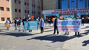 Diyarbakır'daki sendikalardan sağlık çalışanlarının şartlarının iyileştirilmesi çağrısı 