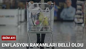 Ekim ayı Enflasyon rakamları açıklandı