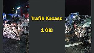 Ağrı'da trafik kazası: bir ölü