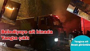 Belediye binasında çıkan yangın diğer evlere sıçradı