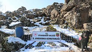 Diyarbakır'da çok sayıda mühimmat ele geçirildi 