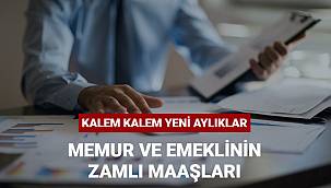 İşte 2021 zamlı memur ve emekli maaşları