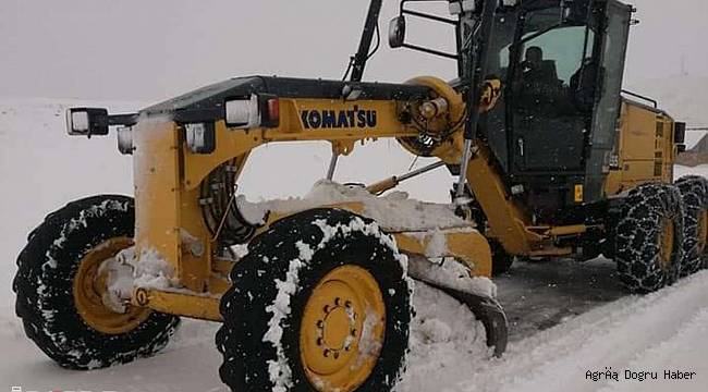 Kar yağışı nedeniyle 198 köy yolu ulaşıma kapandı