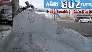 Soğuklar Ağrı'da etkisini sürdürüyor