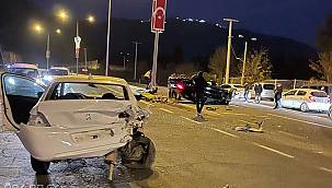 Trafik kazası meydana geldi 