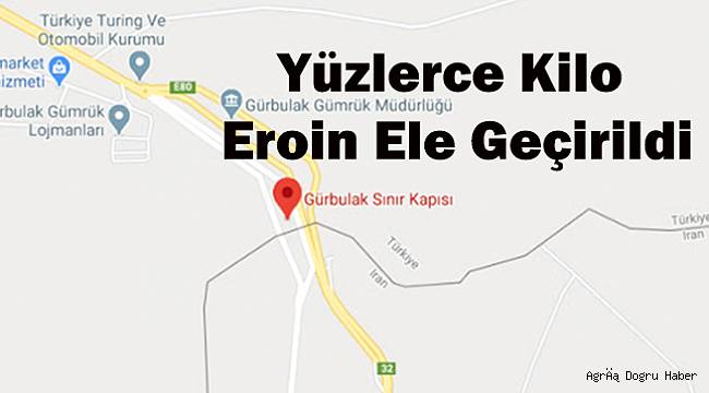 Ağrı'da büyük uyuşturucu operasyonu