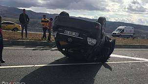 Batman'da gerçekleşen trafik kazasında takla atan otomobildeki üç kişi yaralandı