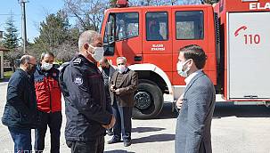 HÜDA PAR Elazığı İl Başkanlığından Elazığ itfayesine geçmiş olsun ziyareti 