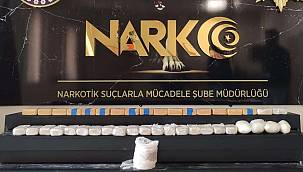 20 kilo uyuşturucu ele geçirildi