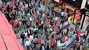 Ağrı'dan Filistin'e destek yürüyüşü 