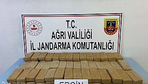 Ağrı'da 51 kilogram eroin ele geçirildi