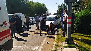 Diyarbakır'da dilenen kadına araba çarptı 