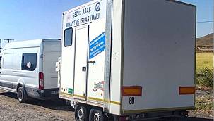 Muayenesiz mobil muayene aracına ceza kesildi