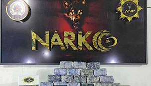 Ağrı'da 18 kilo 492 gram eroin ele geçirildi.