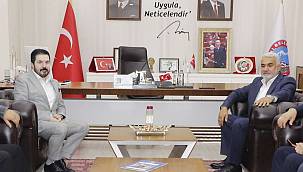 HÜDA PAR Genel Başkanı Yapıcıoğlu, Ağrı Belediye Başkanı Sayan'ı ziyaret etti 