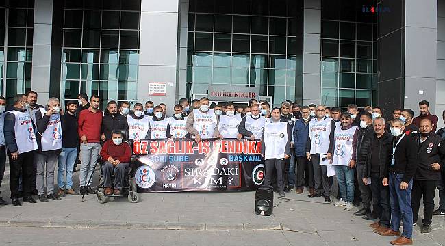 Ağrı'da hastane personeline destek