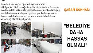 HÜDA PAR Ağrı İl Başkanı Gökhan'dan belediyeye çağrı