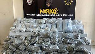 Gaziantep’te yaklaşık 60 kilogram skunk ele geçirildi 