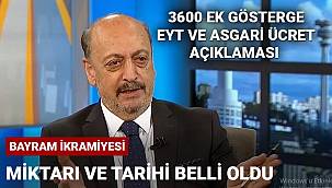 Bakan Bayram ikramiyesi ile ilgili konuştu