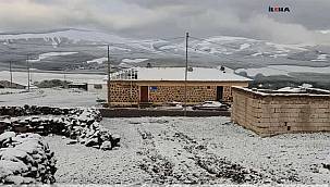 Ağrı'nın yüksek kesimleri beyaza büründü