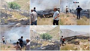 Ağrı'nı tarihi Hani Baba Mezarlığında yangın çıktı