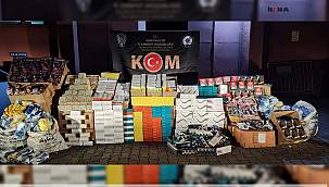 Yaklaşık 3 milyon lira değerinde kaçak ürün ele geçirildi