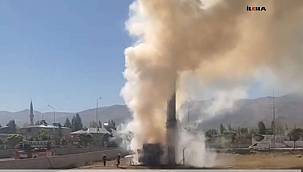 Doğubayazıt'ta baz istasyonu yandı 