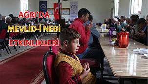 Ağrı'da Mevlid-i Nebi programları
