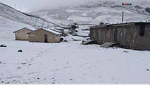 Ağrı ilk kar yağışıyla kışın startını verdi 