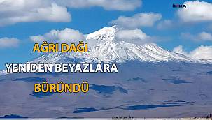 Mevsimin ilk karı düştü, Ağrı Dağı beyaza büründü
