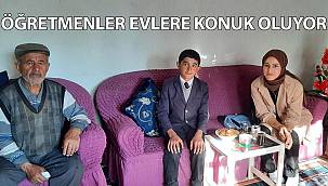 Öğretmenler, öğrencileri evlerinde ziyaret ediyor
