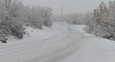 Diyarbakır'ın yüksek kesimlerinde kar yağışı etkili oldu