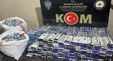 Gümrük kaçağı sigara ele geçirildi: 16 gözaltı