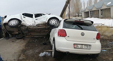 Ağrı'daki kazalarda 9 kişi yaralandı