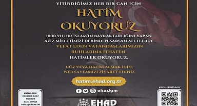 Depremde hayatını kaybedenler için Ağrı'da hatim okutulacak