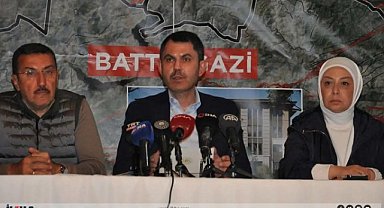 Wezîr Kurum: 232 hezar 632 avahîyên xerabûyî yan jî divê bi lez bên xerakirin hatin tespîtkirin