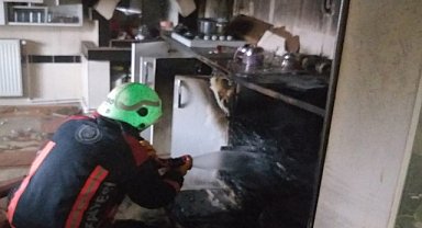 Yangın maddi hasara neden oldu