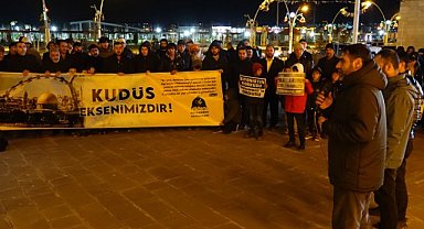 Ağrı'da basın açıklaması gerçekleştirildi, Kudüs için dualar edildi