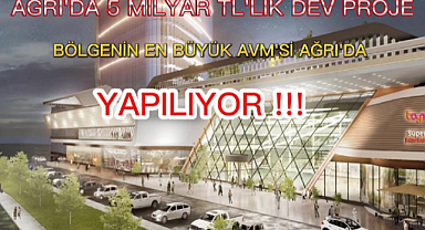 Ağrı'da yapılacak olan 5 milyar TL değerindeki Alışveriş ve Yaşam Merkezi için protokol imzalandı 