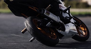 Drift yapan motosiklet sürücüsüne 31 bin lira ceza